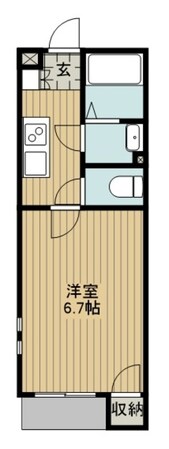 クレイノ美国IIの物件間取画像